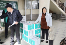 King Salman Relief Center distributes food baskets in Uzbekistan