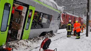انحراف قطار في جبال الألب السويسرية: 5 إصابات والتحقيق جارٍ