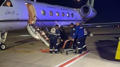 Medical evacuation of Saudi citizens from Cairo by Ministry of Defense plane