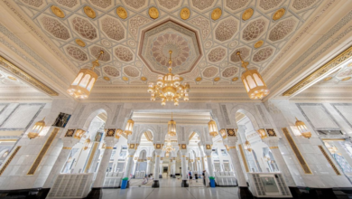 The world's largest cooling system to serve the Two Holy Mosques, with a capacity of 155,000 tons