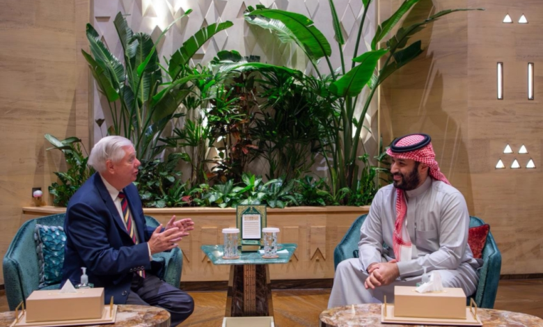 ولي العهد والسيناتور غراهام: مباحثات استراتيجية بالرياض