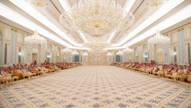 The Crown Prince receives well-wishers for the month of Ramadan at Al-Yamamah Palace