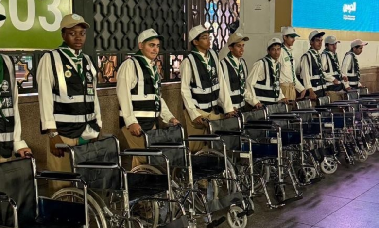 A scout camp to serve visitors to the Prophet's Mosque during Ramadan 2024