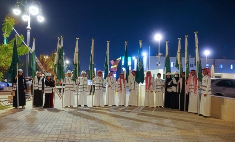 Founding Day: Riyadh residents decorate the capital with the flags of the first state