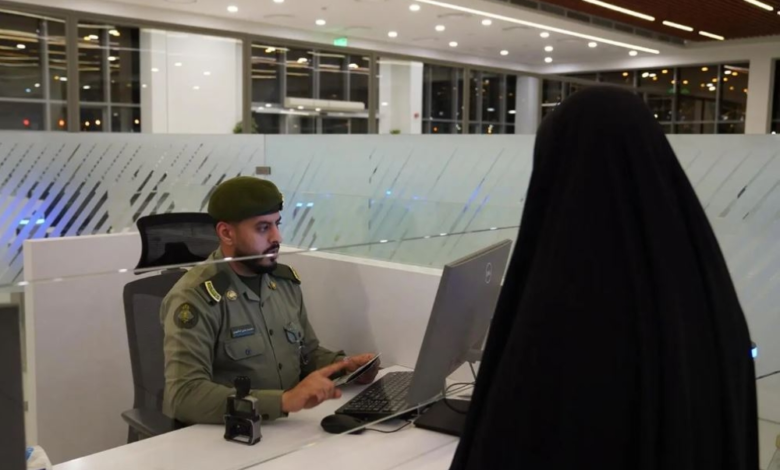 منفذ جديدة عرعر يستقبل المعتمرين لأداء عمرة رمضان