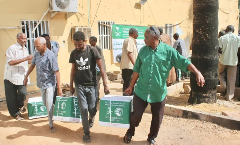 Saudi aid to Sudan: 500 food baskets for affected families in Khartoum
